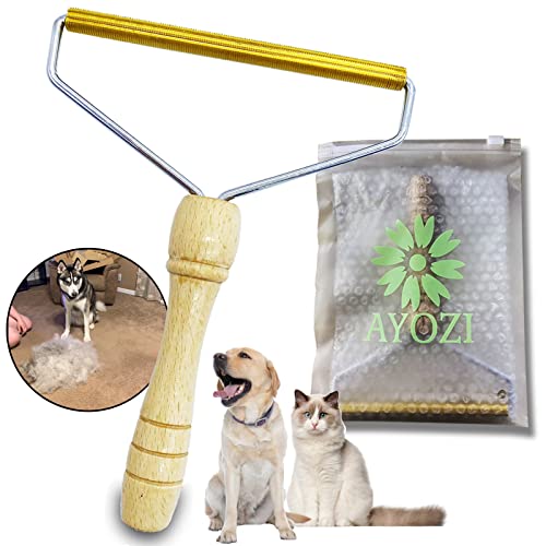 Lint Cleaner Pro,Lint Remover,Lint Roller for Pet Hair Remover Couch Clothes Up Root Dog Fur Portable Easy Cat Carpet Rugs Scraper Get Every Without Snagging, Navy