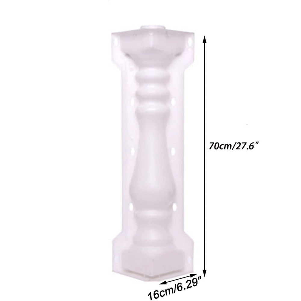 Roman Column Mold,Kucy 27.6 inch Balcony Garden Pool Fence Cement Railing Plaster Concrete Mould
