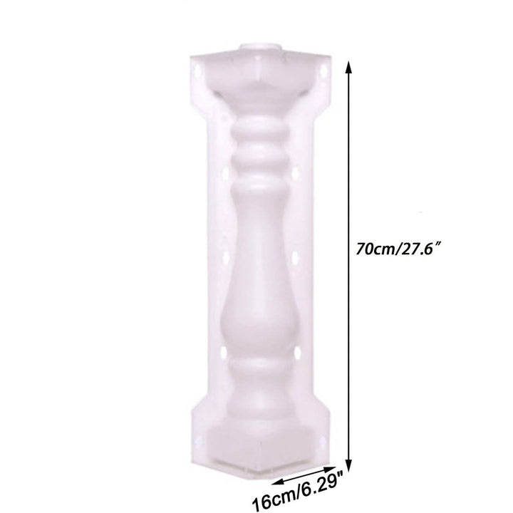 Roman Column Mold,Kucy 27.6 inch Balcony Garden Pool Fence Cement Railing Plaster Concrete Mould