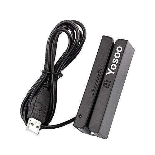 MSR90 USB Magnetic Strip Card Reader 3 Tracks Mini Mag Hi-Co Swiper