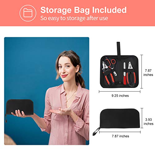 Dog Nail Clippers Trimmer Set, Quick Safety Guard to Avoid Over-Cutting, Stainless Steel Razor Sharp Blades, Sturdy Non-Slip Handles, Storage Case and Nail File, Professional Pet Grooming