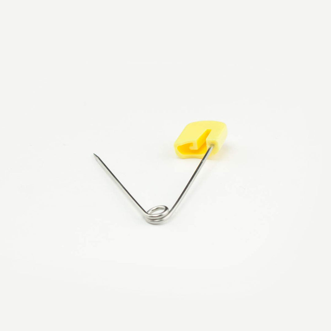 Diaper Pins - {Yellow} - Sturdy, Stainless Steel Diaper Pins with Safe Locking Closures - Use for Special Events, Crafts or Colorful Laundry Pins , 2.875 Inch x 0.25 Inch x 0.5 Inch