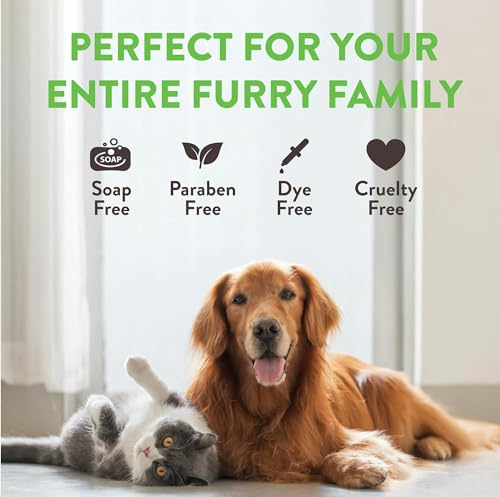 Dog Detangler Spray Dematting, Leave in Conditioner, Perfect for Doodles & All Coat Types, Sweet Refreshing Scent, Made in the USA, 16 oz.