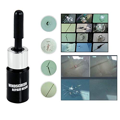 Windshield Repair Kit Cracked Glass Repair Kit to Fix Auto Glass Windshield Crack Chip Scratch