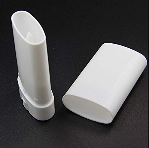 Wholesale 15ML BPA Free White Empty Plastic Oval Deodorant Containers Lip Balm Tubes Lipstick Tube For Crayon Chapstick Homemade(20PCS)