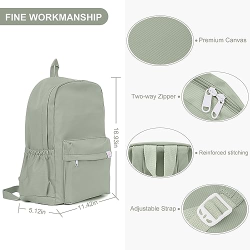 Cute Aesthetic Backpack for Women Solid Color Backpack Lightweight Classic Backpack for Women Laptop Backpack Casual Kawaii Backpack for Travel, Work