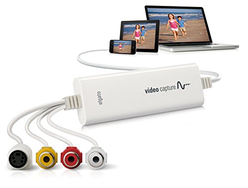 Video Capture – USB 2.0 Capture Card Device, Easy to Use, Convert Analog to Digital, with VHS VCR TV to DVD Adapter, for Mac, Windows or iPad