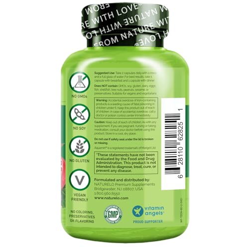 Teen Multivitamin - Whole Food Multivitamin - with Minerals for Teenage Boys & Girls - Supplement for Active Kids - Non-GMO - Vegan & Vegetarian - 60 Capsules