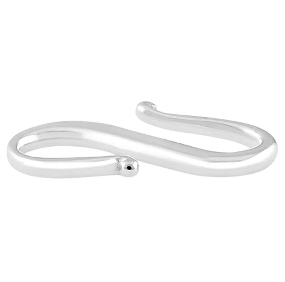 5pcs Authentic 925 Sterling Silver S Hooks Clasp 12mm (0.47 Inch) Small Connector Hypoallergenic Nickel Free for Jewelry Making SS315