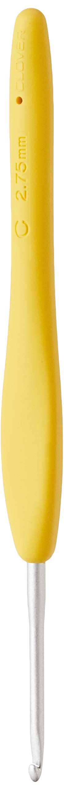 1041/C Yellow Amour Crochet Hook, Size C, 2.75mm
