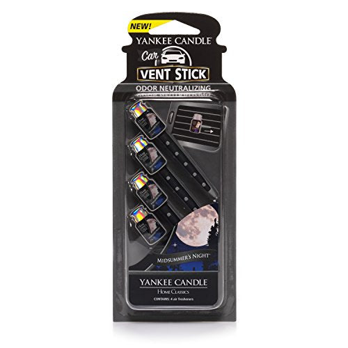 Car Air Fresheners, Car Vent Stick MidSummer's Night® Scented, Includes 4 Odor Neutralizing Sticks, Each Lasts Up To 2 Weeks