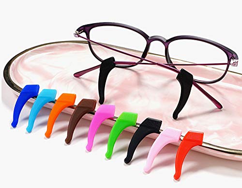 4 Pairs Premium Grade Soft Anti Slip SIlicone Holder for Glasses Ear Hook (Transparent)