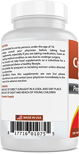 Cranberry Pills 3X Concentrate Veggie Capsule, 12600 mg, 180 Count (817716010755)