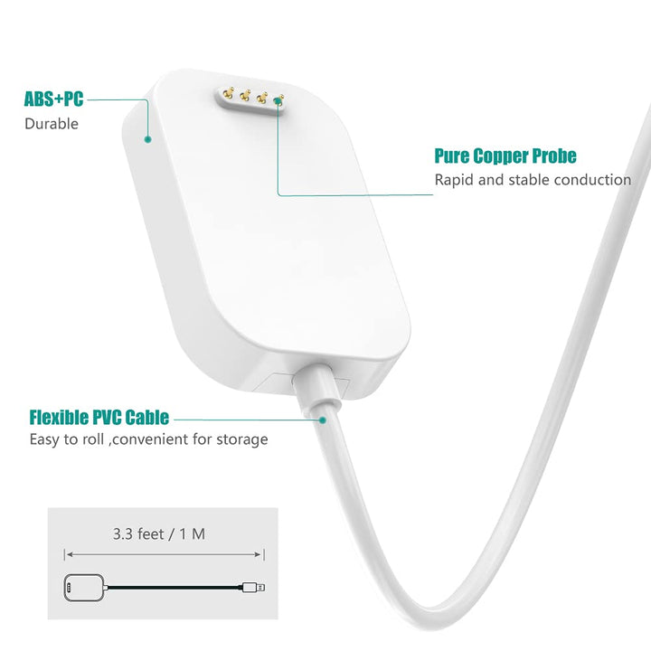 Charger Dock Compatible with Verizon Gizmo Watch 1 2 3 - Magnetic USB Charging Cable 1M - Kids Smartwatch Accessories