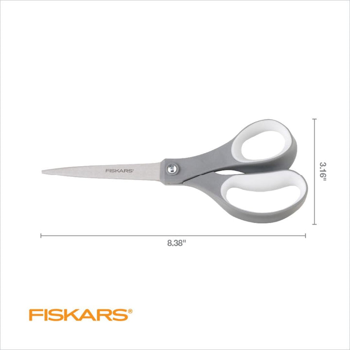 All Purpose Scissors, High Performance Cutting, Stainless Steel Blades, Ergonomic and Comfort Handles, Perfect for Arts and Crafts and the Office, Scissors for Office
