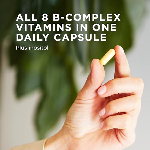 Solgar BComplex 100 Vegetable Capsules Heart Health Nervous System Support Supports Energy Metabolism Non GMO Vegan Gluten Free Dairy Free Kosher Halal Servings, Standard Packaging, 100 Count