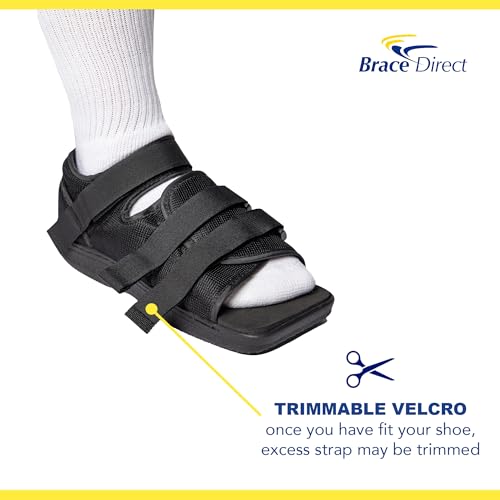 Post Op Recovery Shoe - Adjustable Medical Walking Shoe for Post Surgery or Operation Support, Broken Foot or Toe, Stress Fractures, Bunions for Left or Right Foot, Size Medium, Men