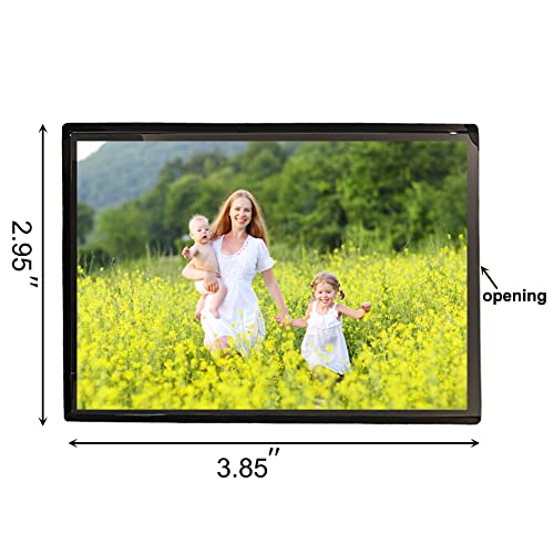 15 Pack Magnet Photo Frame Refrigerator 2.5X3.5,Magnetic Picture Holder, Magnetic Picture Frame Fridge(Black)