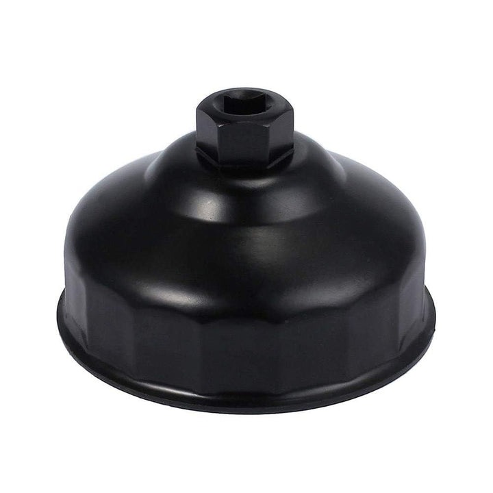 3.39inch/86mm 16 Flutes Aluminium Oil Filter Wrench for BMW, Oil Filter Housing Cap Removal Tool for N20, N26, N51, N52, N54, N55, N63, N74, S55, S63 BMW Engines (Black)