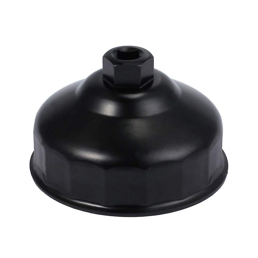 3.39inch/86mm 16 Flutes Aluminium Oil Filter Wrench for BMW, Oil Filter Housing Cap Removal Tool for N20, N26, N51, N52, N54, N55, N63, N74, S55, S63 BMW Engines (Black)