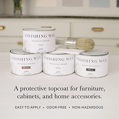 Finishing Wax - Protective topcoat Paint - Use on interior furniture, cabinets, walls, home decor and accessories - Odor-Free, Non-Hazardous - Clear - 120 ml