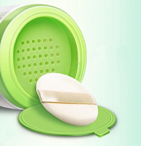 happyupticy 1PCS Empty Baby Body Powder Case with Powder Puff