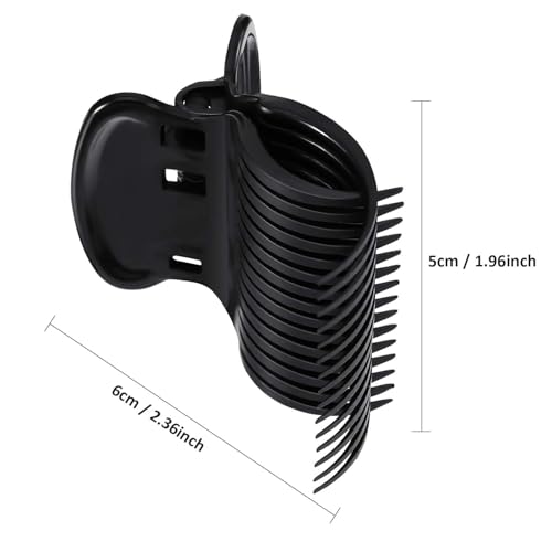 Hot Roller Clips Hair Curler Claw Clips Plastic Hair Rollers for Small, Medium, Large and Jumbo Hair Rollers (24 Packs, Style B)