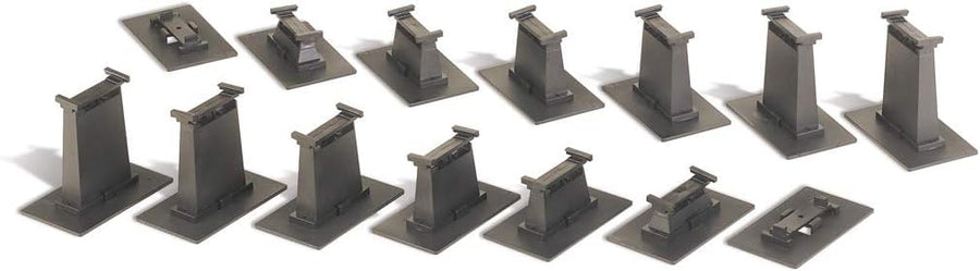 Trains 14 PC. E-Z TRACK GRADUATED PIER SET - HO Scale