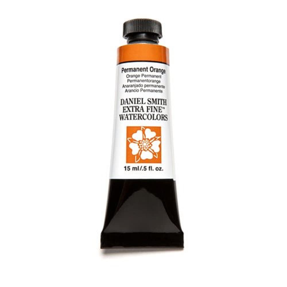 Extra Fine Watercolor 15ml Paint Tube, Permanent Orange, 0.5 Fl Oz (Pack of 1)