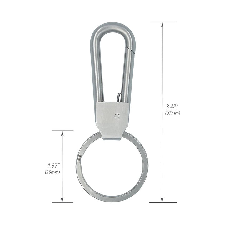 Stainless Steel Key Chain Heavy Duty Car Key Clip with Belt Hook