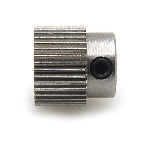 Extruder Pulley 36Teeth Bore 5mm Stainless Steel Drive Gear for 1.75mm & 3mm 3D Printer Filament (Pack of 5pcs)