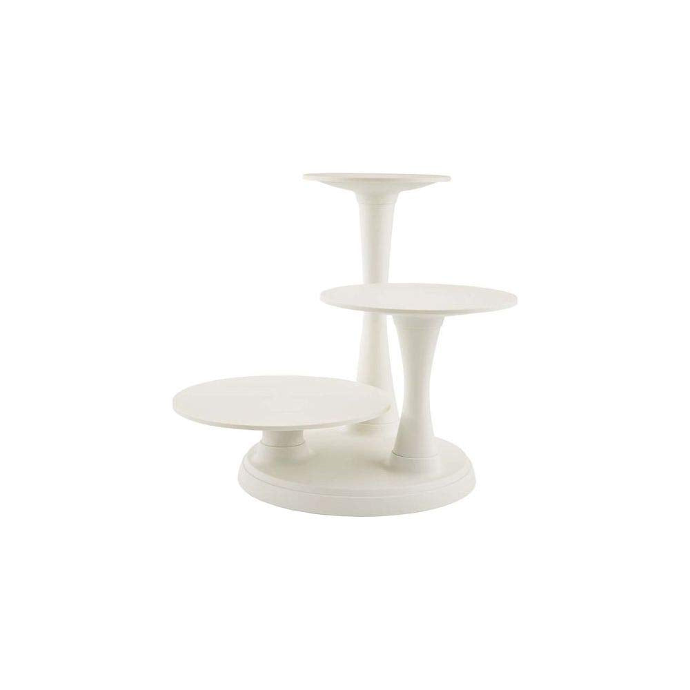 Pillar Style 3-Tier Cupcake, Dessert, and Cake Stand
