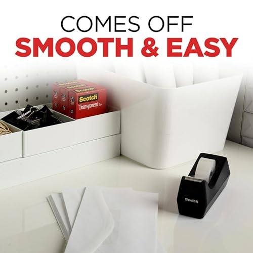 Scotch Transparent Tape, 3 Boxes, 1 in x 2592 in (600-72-3PK)