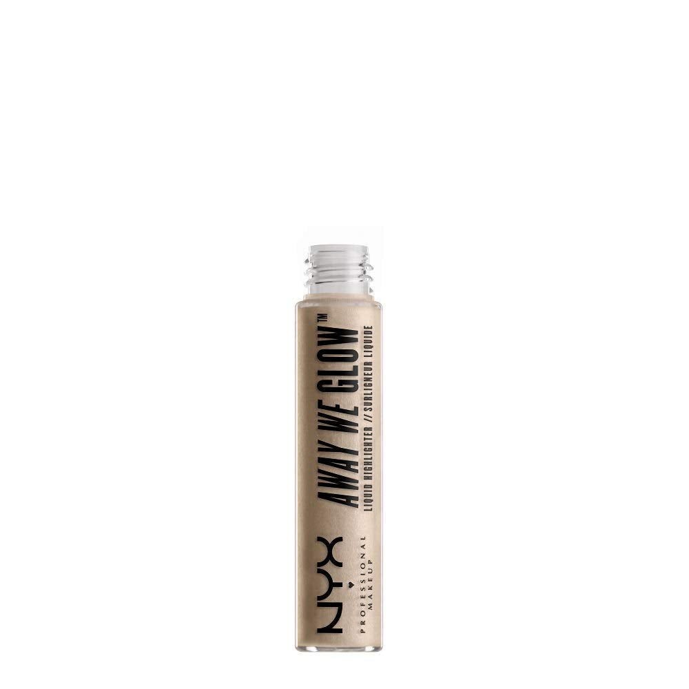 NYX Professional Makeup Away We Glow Liquid Highlighter, Crystal Glare, 0.22 Fluid Ounce