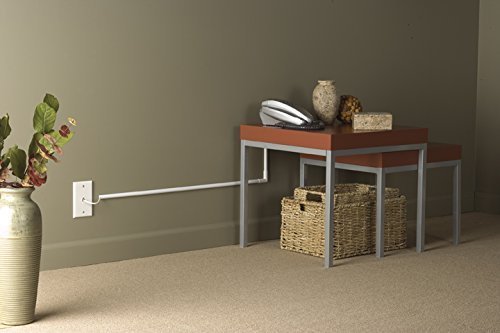 Legrand - Kit Cordmate, Organizer and Hider, Cover, Concealer, and Protector for Wall, Single Cord, CMK10, Paintable