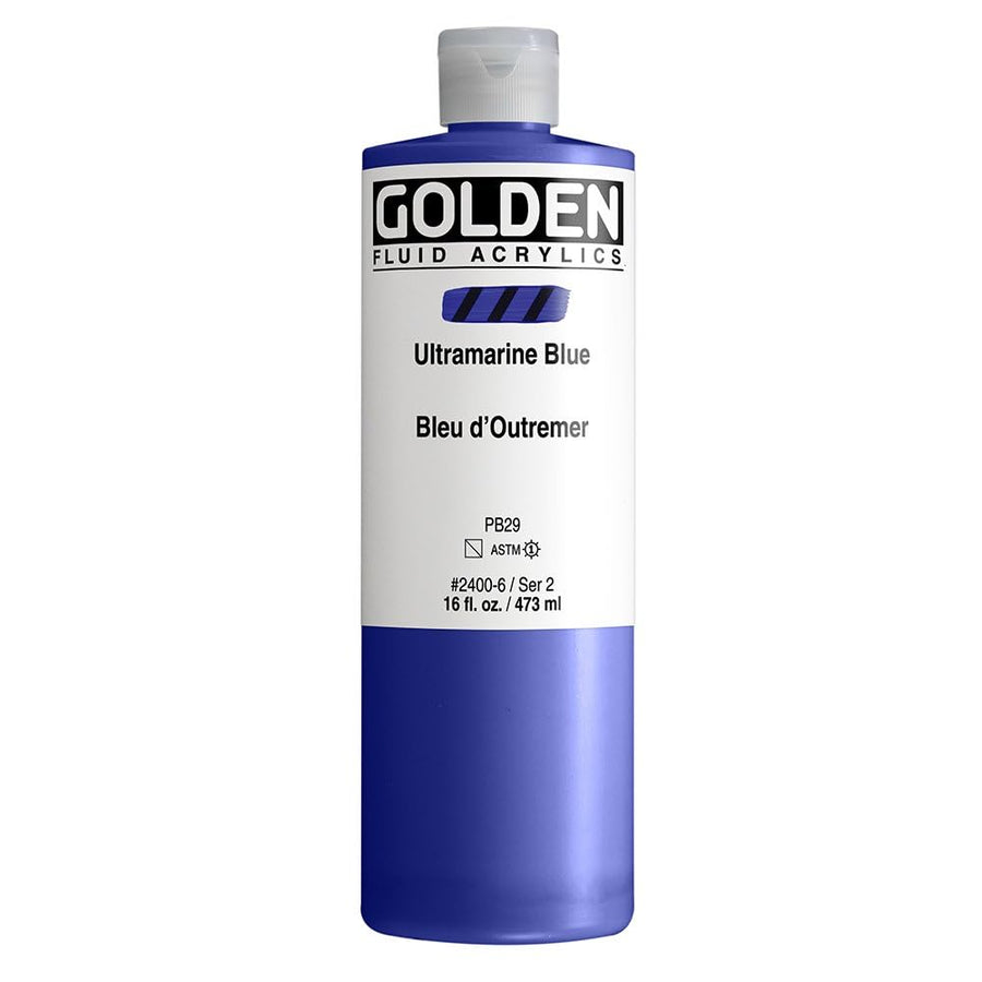 Artist Colors 16 Oz Fluid Acrylic Color Paints Color: Ultramarine Blue