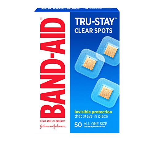 Choice One Brand Tru-Stay Clear Spots Bandages for Discreet First Aid (All One Size) -50 Count
