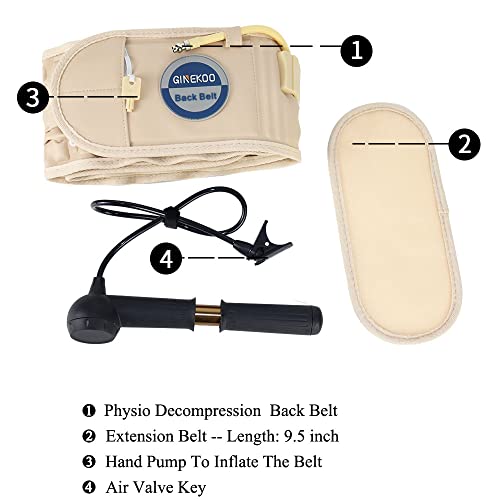Physical Decompression Back Belt Spinal Air Traction Belt for Lower Back Pain Relief, Back Support & Lumbar Traction belt(29-49 inch Waists)