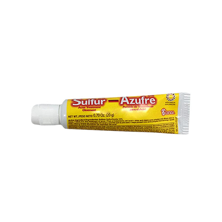Sulfur 10% Oinment with Lanolin - Pomada de Azufre tratamiento para el Acne