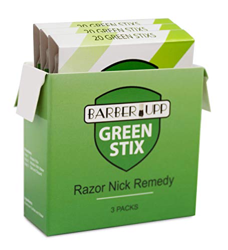 Styptic Stick Shave Accessories (Green Stix, 3 Pack) Stops Bleeding For Razor Nicks For Men & Women - Sanitary and Great For Barbers or Personal