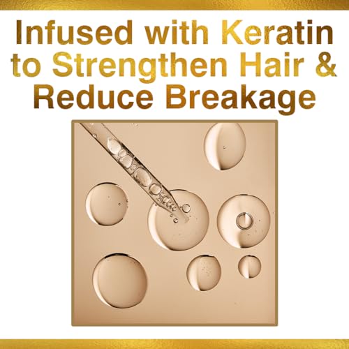 Keratin Silk Infusion, Hydrating Hair Serum For Restoring Softness & Shine, Helps Dry, Damaged Hair, Sulfate-free, 6 Oz