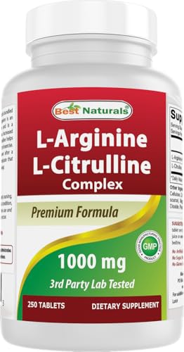 L-Arginine L-Citruline Complex Tablets, 250 Count