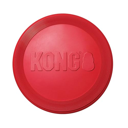 Flyer - Durable Dog Toy for Outdoor Playtime - Natural Rubber Flying Disc, Dog Toy for Fetch - Safer Disc for Healthy Activity - for Medium/Large Dogs