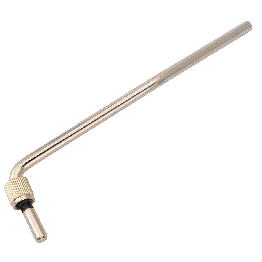 Pro 6mm Collared Steel Tremolo Arm Whammy Bar Vibrato Arm for Floyd Rose Double Locking Tremolo Bridge Electric Guitar, Gold
