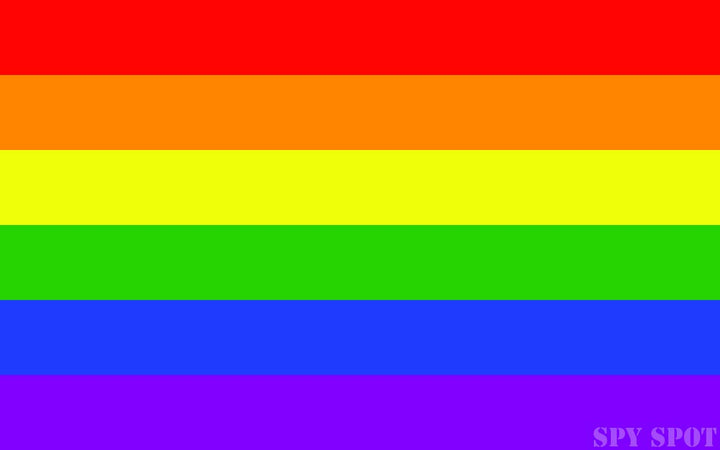 LGBT Rainbow Flag | Set of 4 | 4 x 2.5 | Decal Car Sticker Gay Pride Lesbian Bisexual Transgender Vinyl UV Resistant Weatherproof