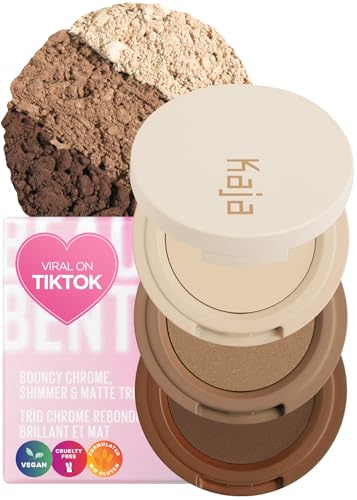 Beauty Bento Collection - Bouncy Eyeshadow Trio | Neutral Earthy Tones, Travel Size, 14 Neutral Moment, 2019 Allure Best of Beauty Award, 0.03 Oz