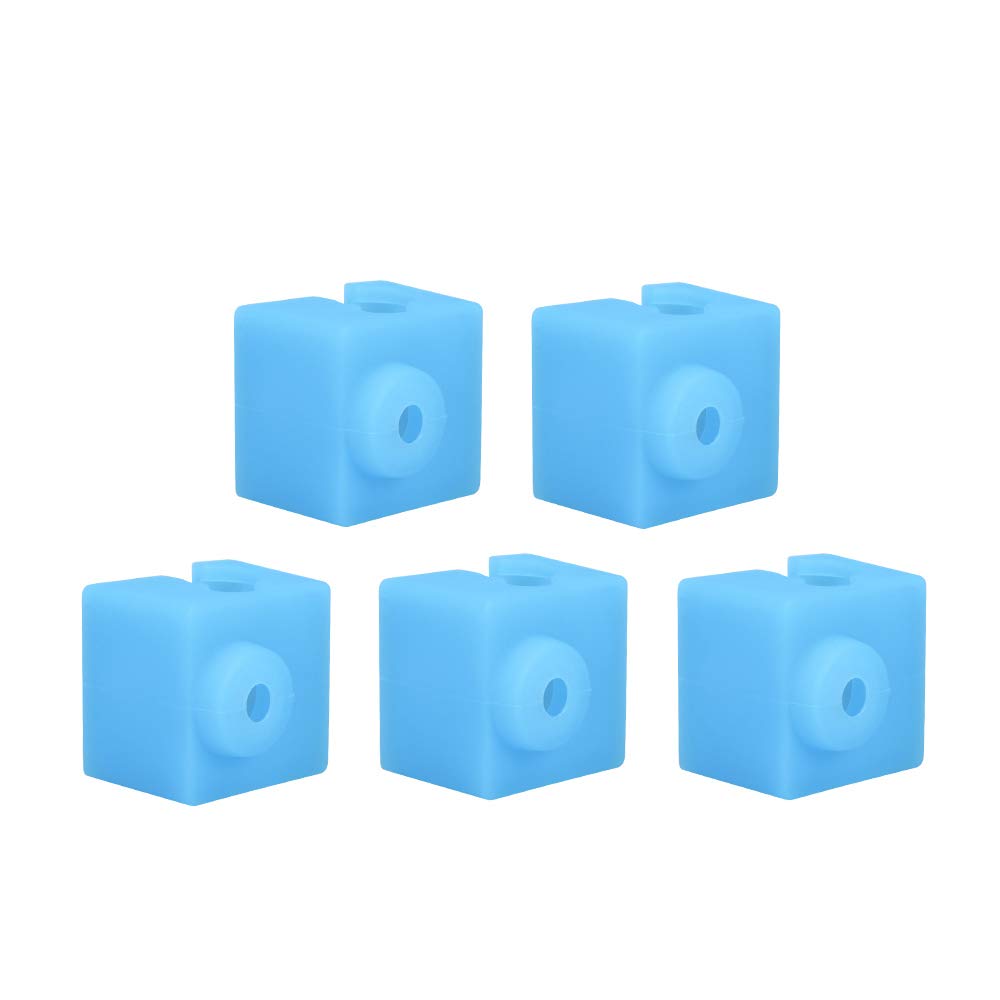Silicone Sock Hotend 3D Printer Parts for E3D-V5 / Anycubic Original Heating Aluminum Block - 5 PCS