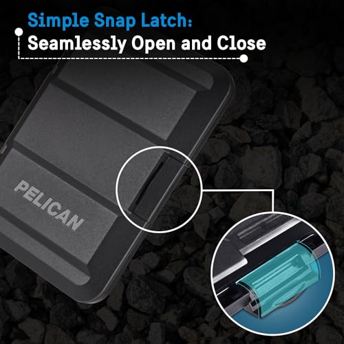 MagSafe Wallet for iPhone | Heavy Duty MIL-STD Snap-On iPhone Magnetic Wallet & Phone Card Holder | Detachable & Slim Hard Case Wallet for iPhone Pro Max 16/15/14/13/12 Series | Black