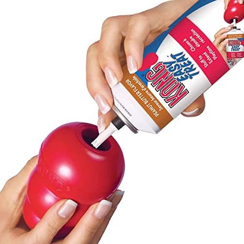 Classic Stuffable Dog Toy - Fetch & Chew Toy for Dogs - Treat-Filling Capabilities & Erratic Bounce for Extended Play Time - Durable Natural Rubber Material - for Small Dogs