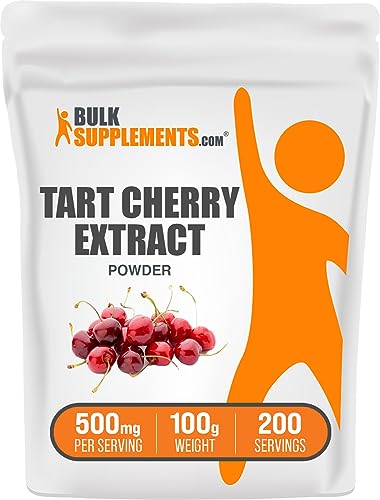 .com Tart Cherry Extract Powder - Tart Cherry Supplement, Herbal Supplement - Antioxidant Source, Gluten Free, 500mg per Serving, 100g (3.5 oz) (Pack of 1)